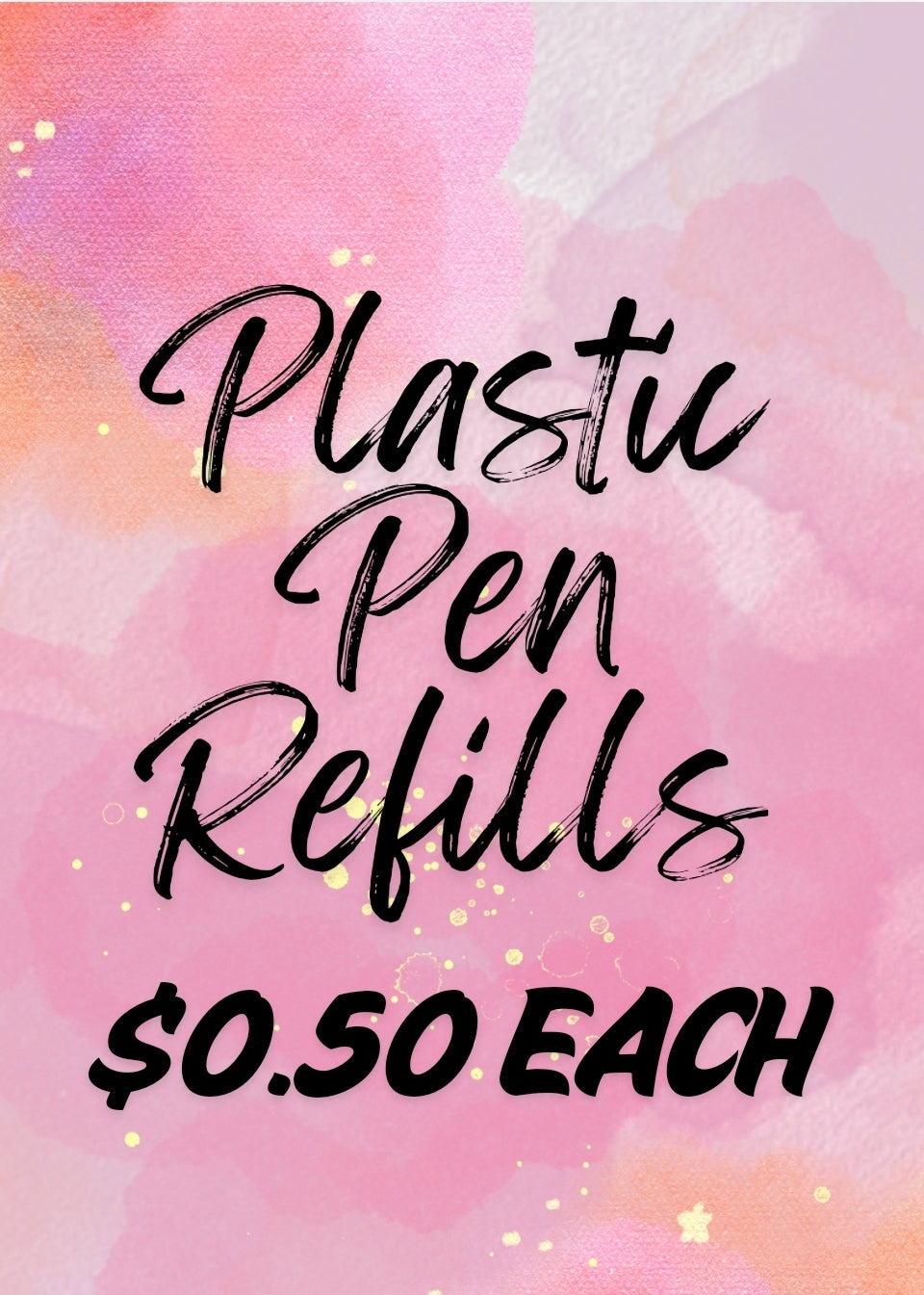 Ink Refills: Plastic Pens with Clips