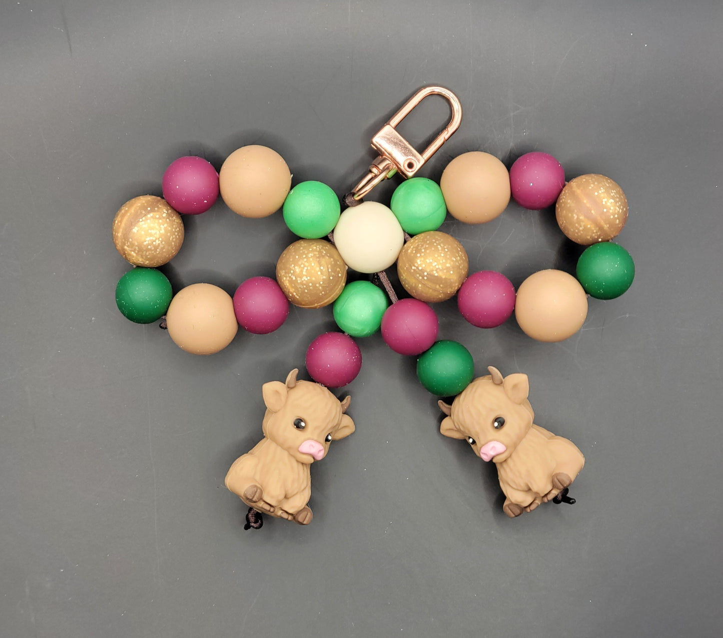 Beaded Keychains: Bows