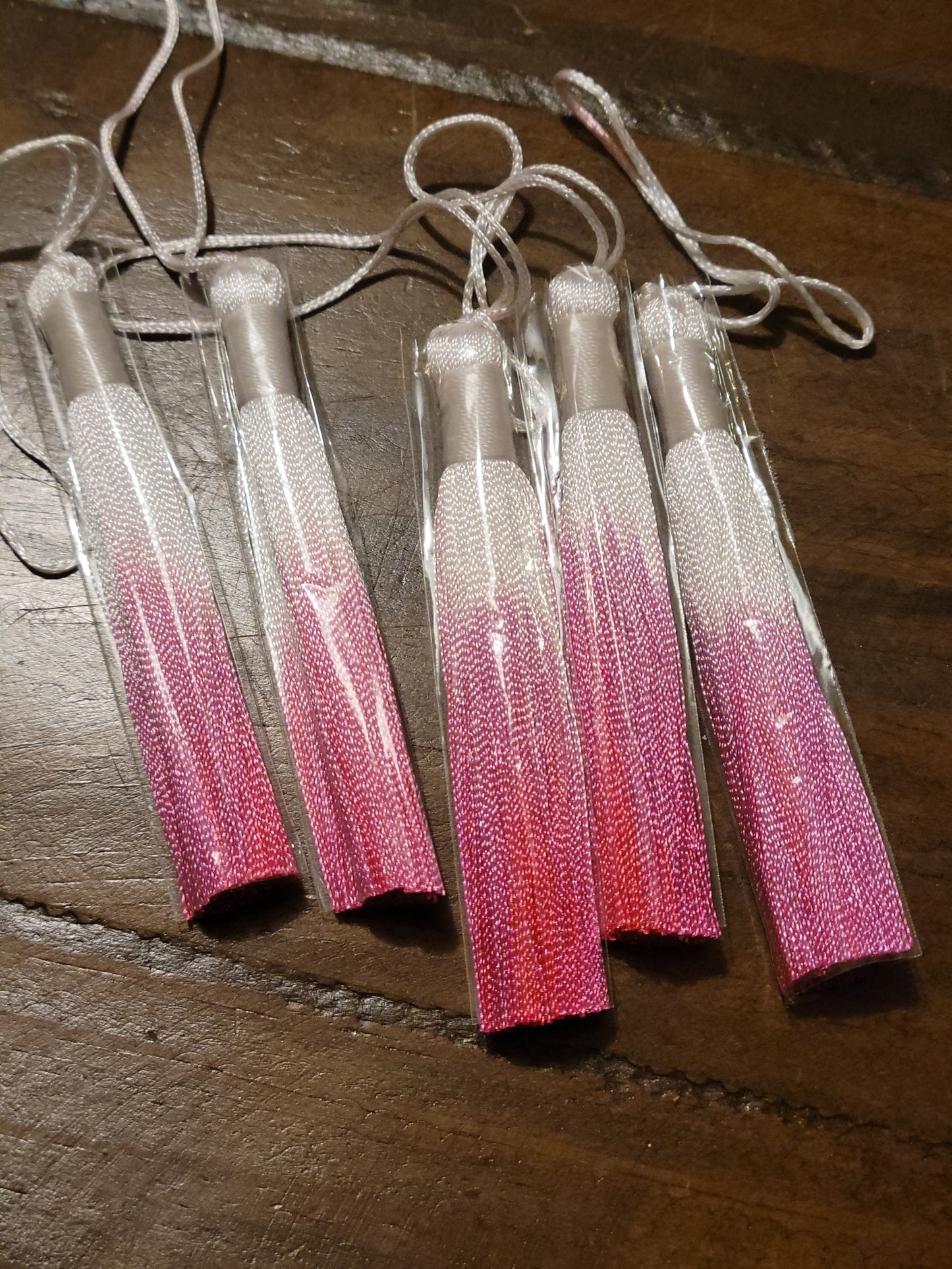Ombre Bookmark Tassels - set of 5