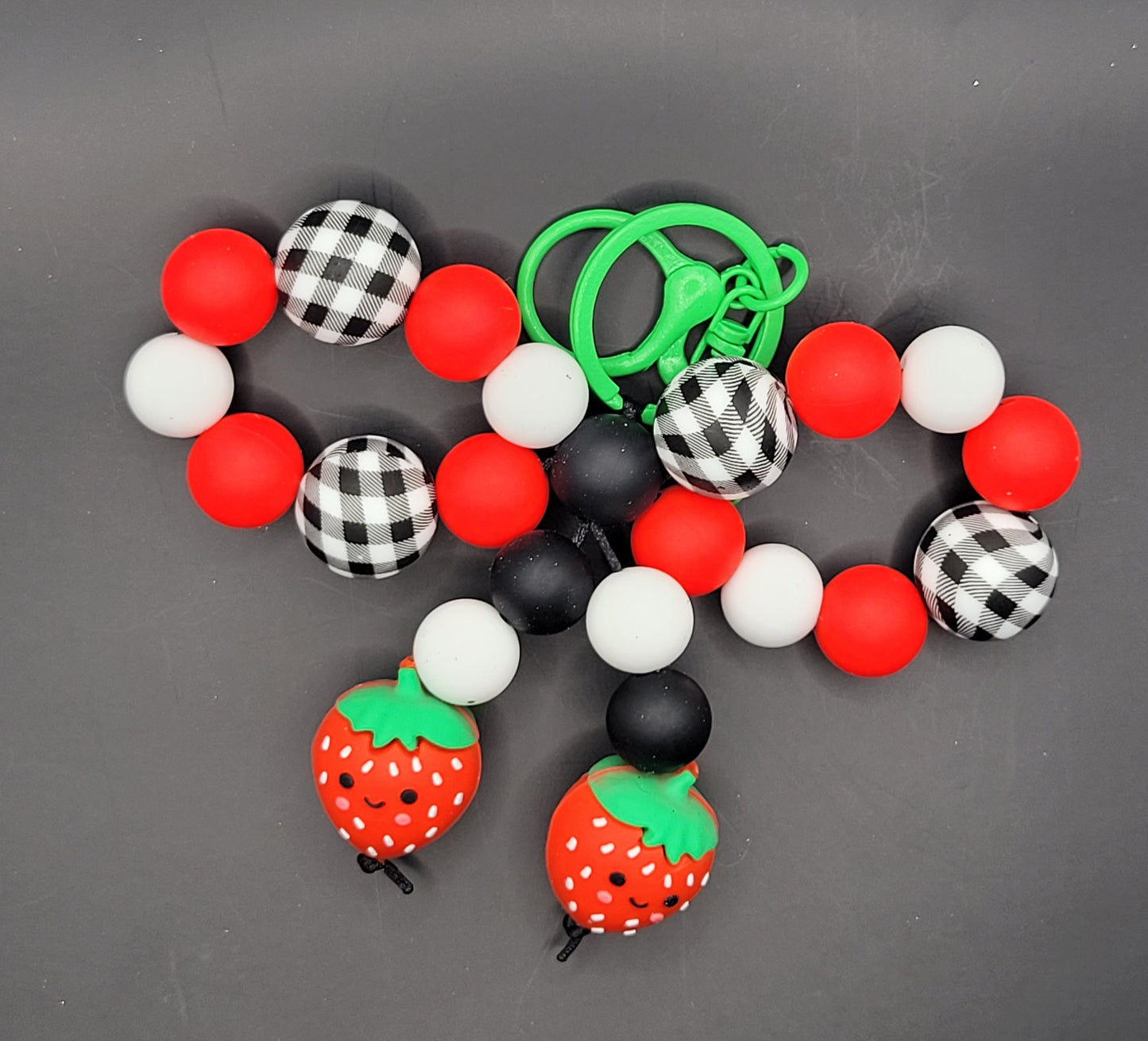 Beaded Keychains: Bows