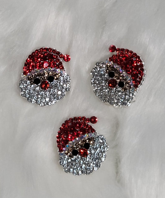 Fancy Rhinestone Metal Christmas Beads