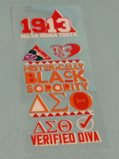 Beadable Pen Wraps - Delta Sigma Theta