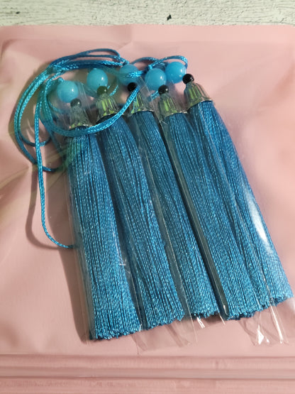 Beaded Bookmark Tassels - set of 5