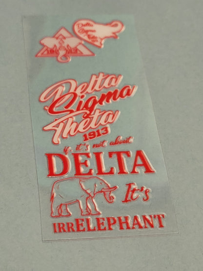 Beadable Pen Wraps - Delta Sigma Theta