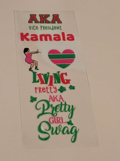 Beadable Pen Wraps - Alpha Kappa Alpha