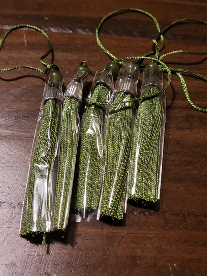 Beaded Bookmark Tassels - set of 5