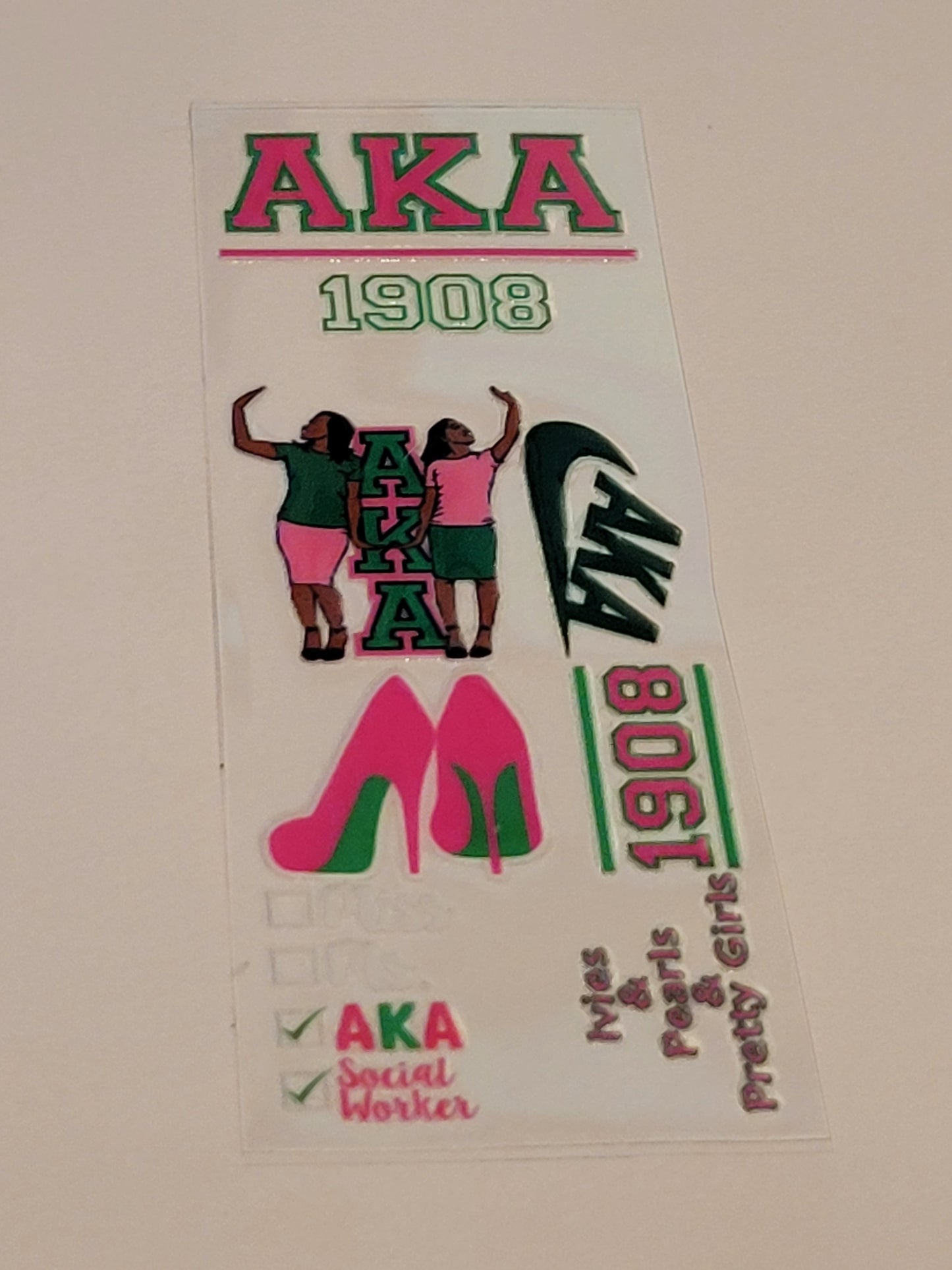 Beadable Pen Wraps - Alpha Kappa Alpha