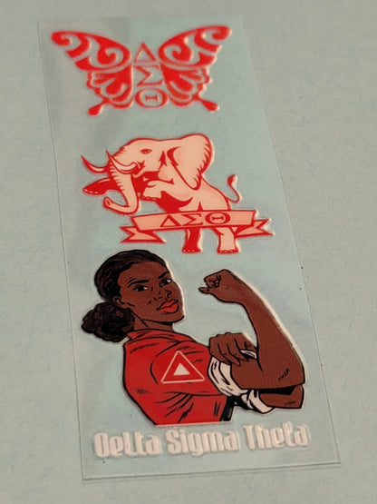 Beadable Pen Wraps - Delta Sigma Theta