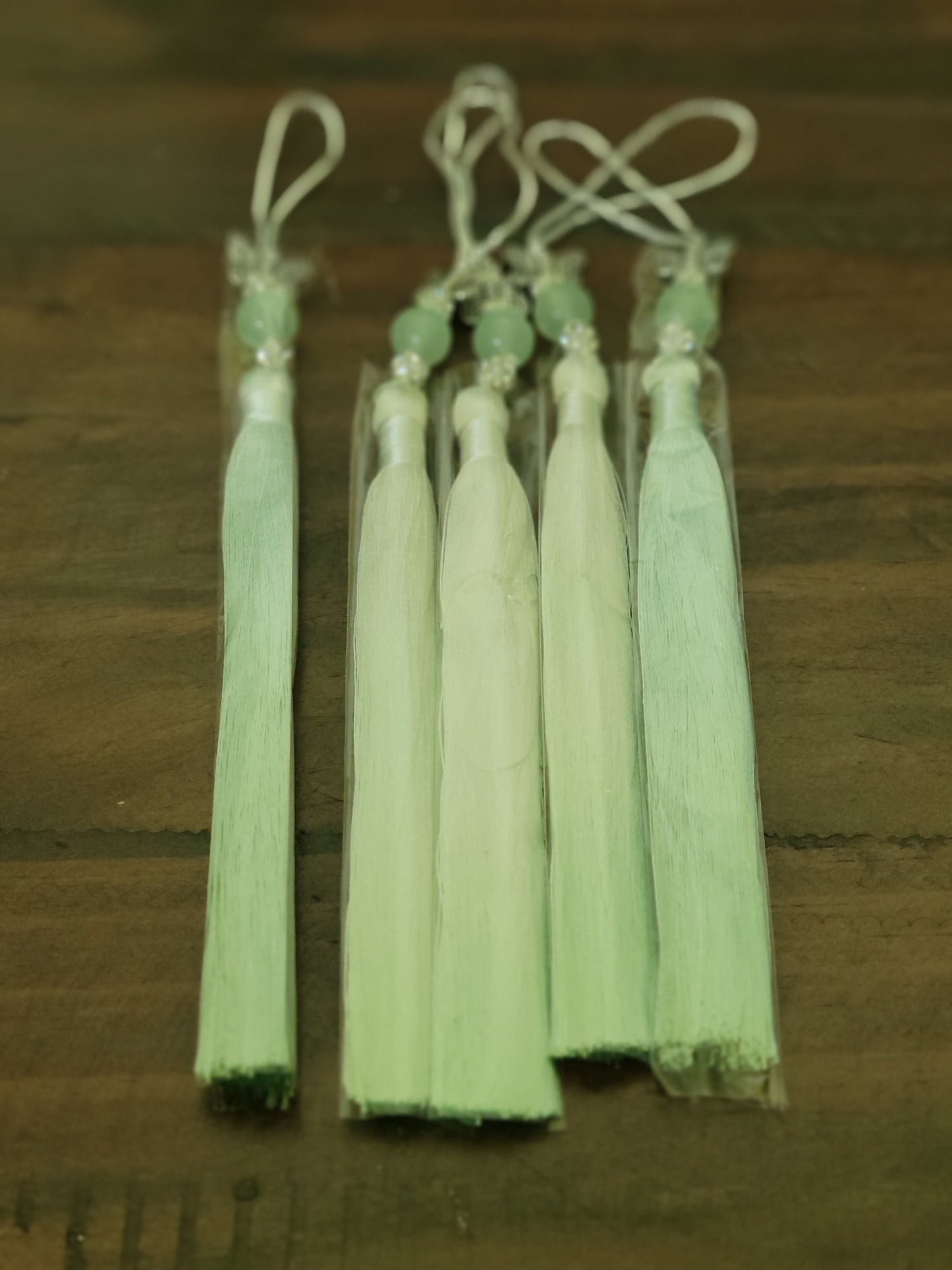 Beaded Bookmark Tassels - set of 5