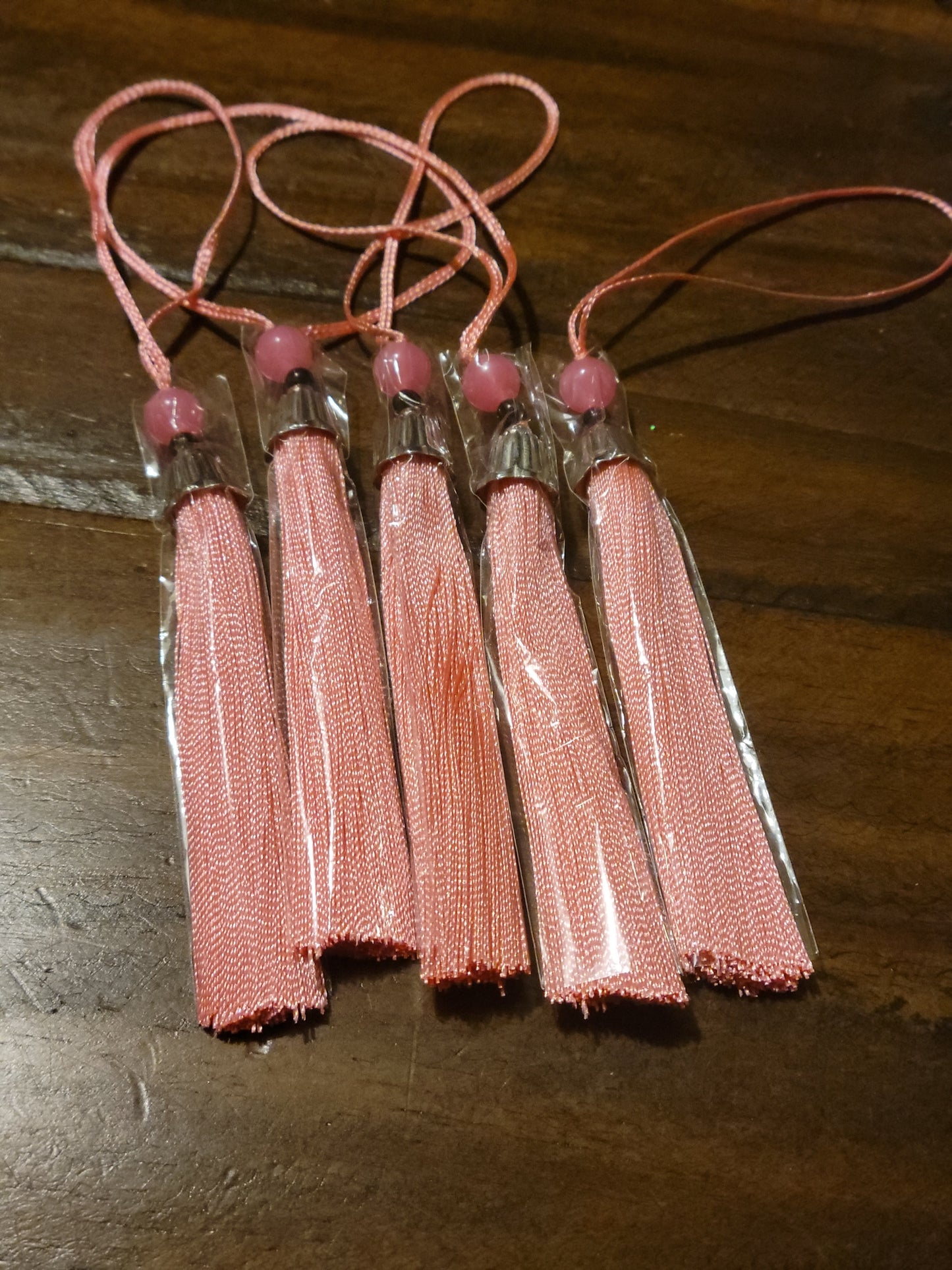 Beaded Bookmark Tassels - set of 5