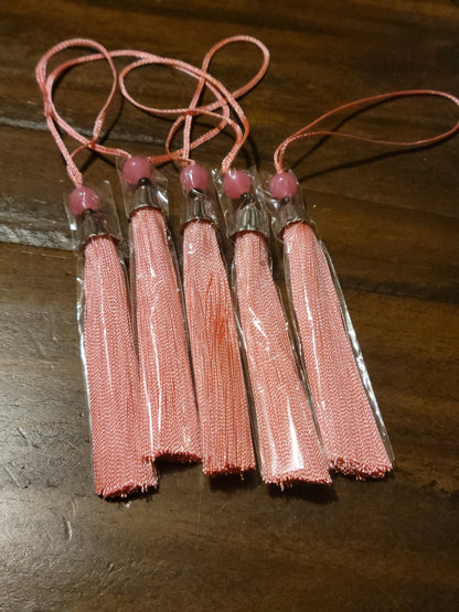 Beaded Bookmark Tassels - set of 5