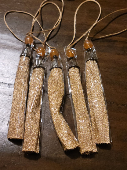 Beaded Bookmark Tassels - set of 5