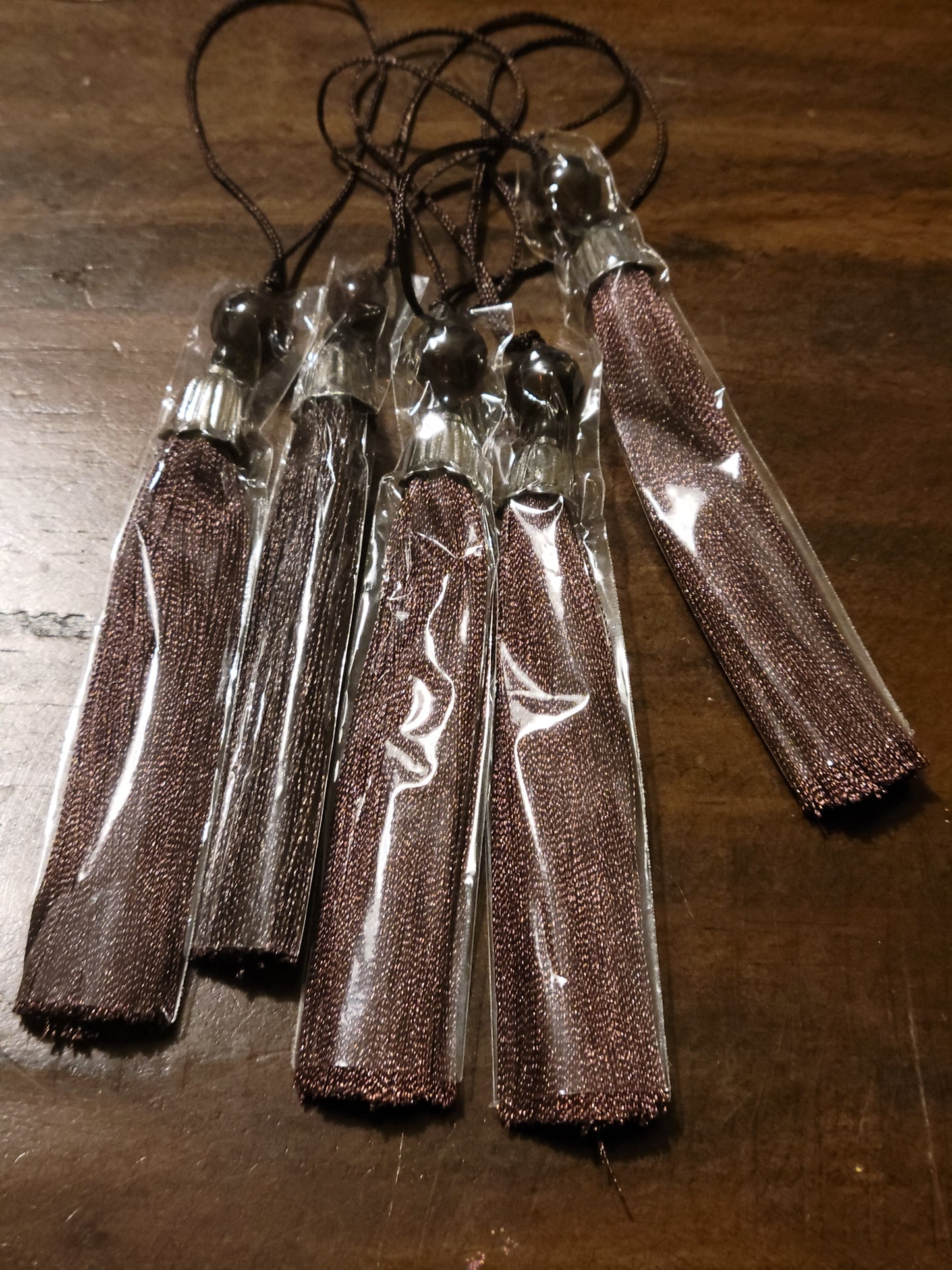 Beaded Bookmark Tassels - set of 5