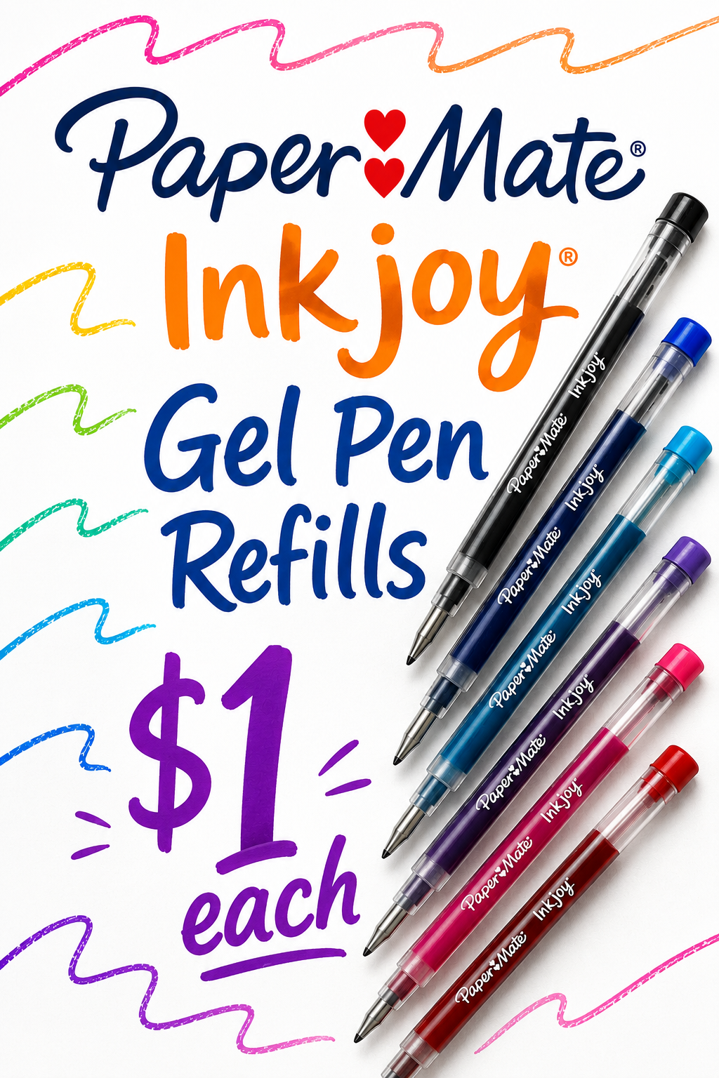 Ink Refills: Papermate Inkjoy Gel