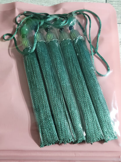 Beaded Bookmark Tassels - set of 5