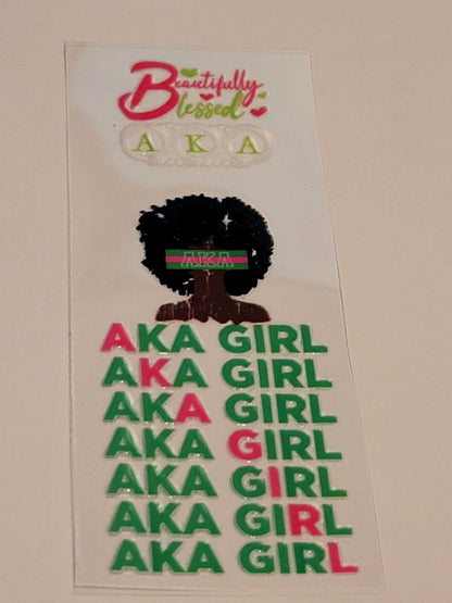 Beadable Pen Wraps - Alpha Kappa Alpha