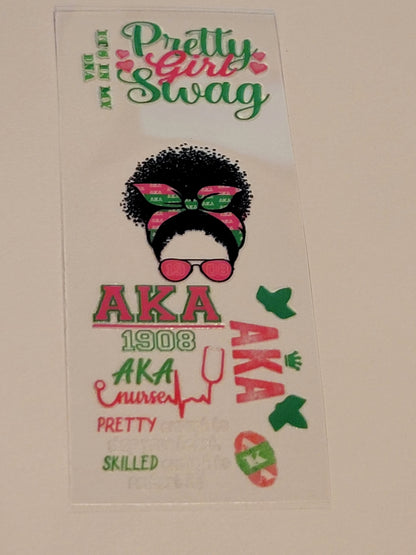 Beadable Pen Wraps - Alpha Kappa Alpha