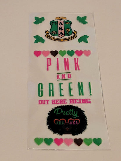 Beadable Pen Wraps - Alpha Kappa Alpha