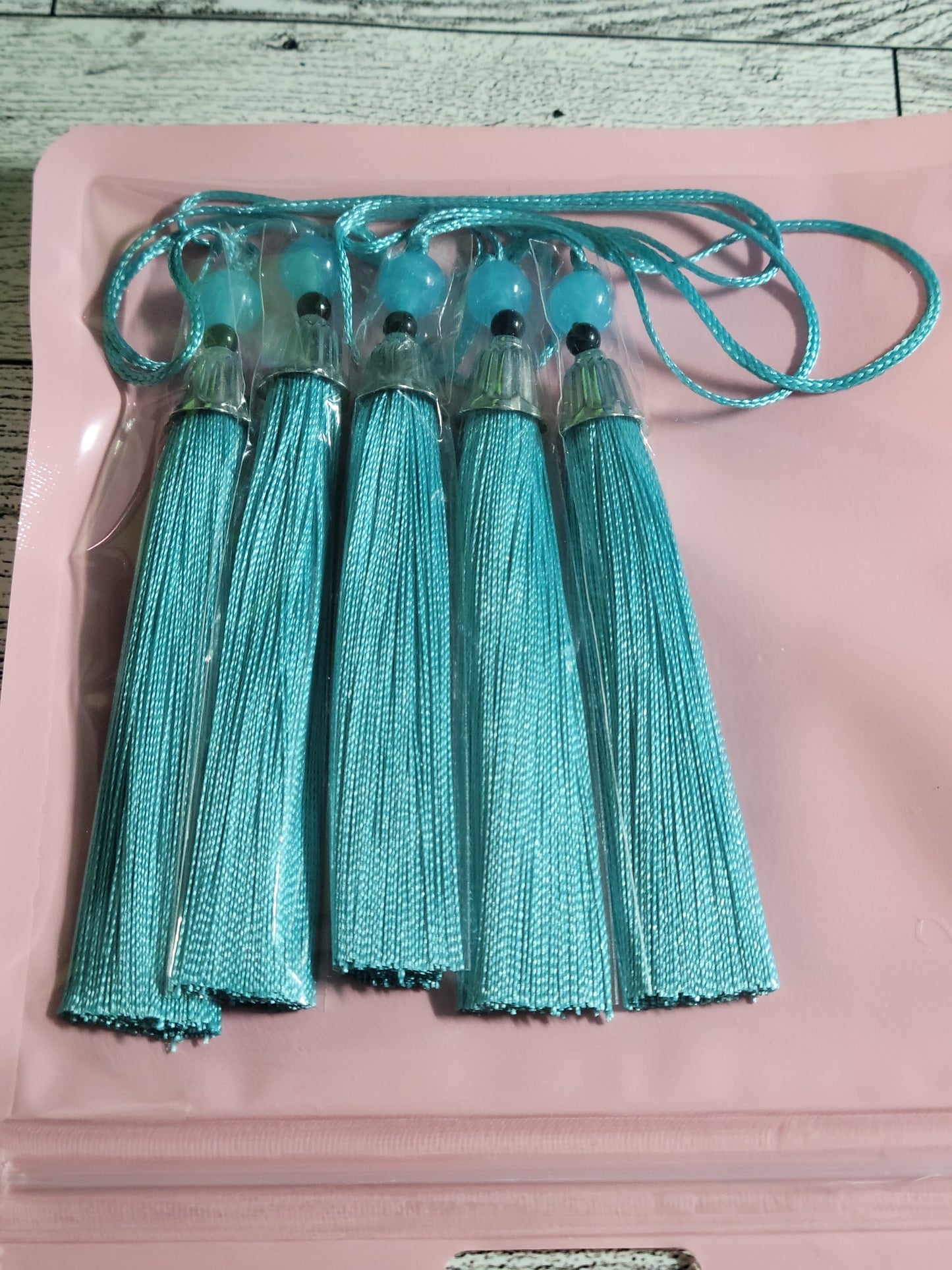 Beaded Bookmark Tassels - set of 5