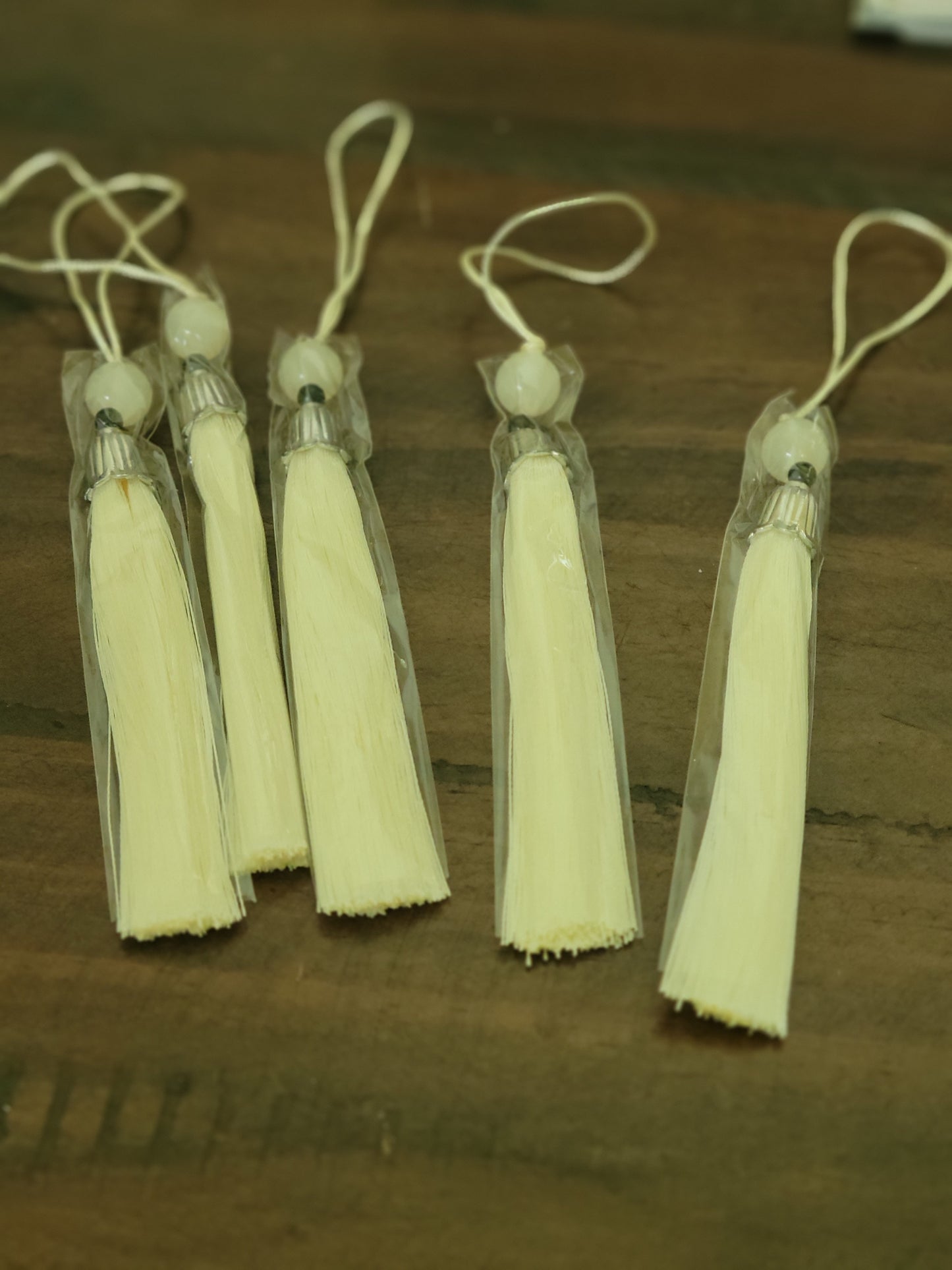 Beaded Bookmark Tassels - set of 5