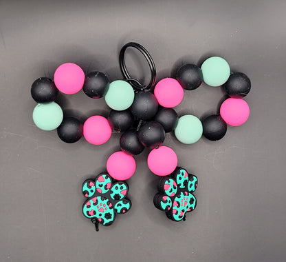 Beaded Keychains: Bows